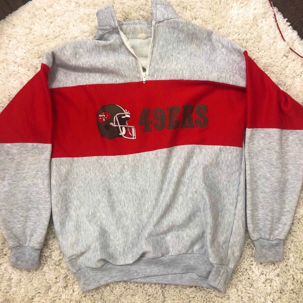 Vintage San Francisco 49ers half zip